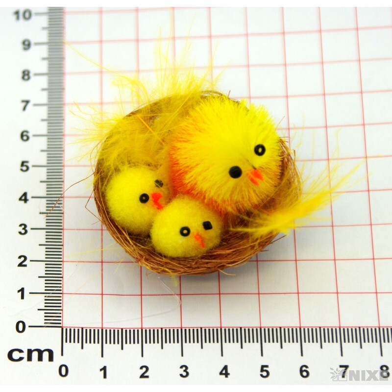 KUŘÁTKA 2x5cm 12ks*ŽLUTÁ