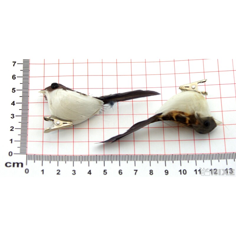 PTÁČEK  KLIPS 7cm 16ks*PŘÍRODNÍ