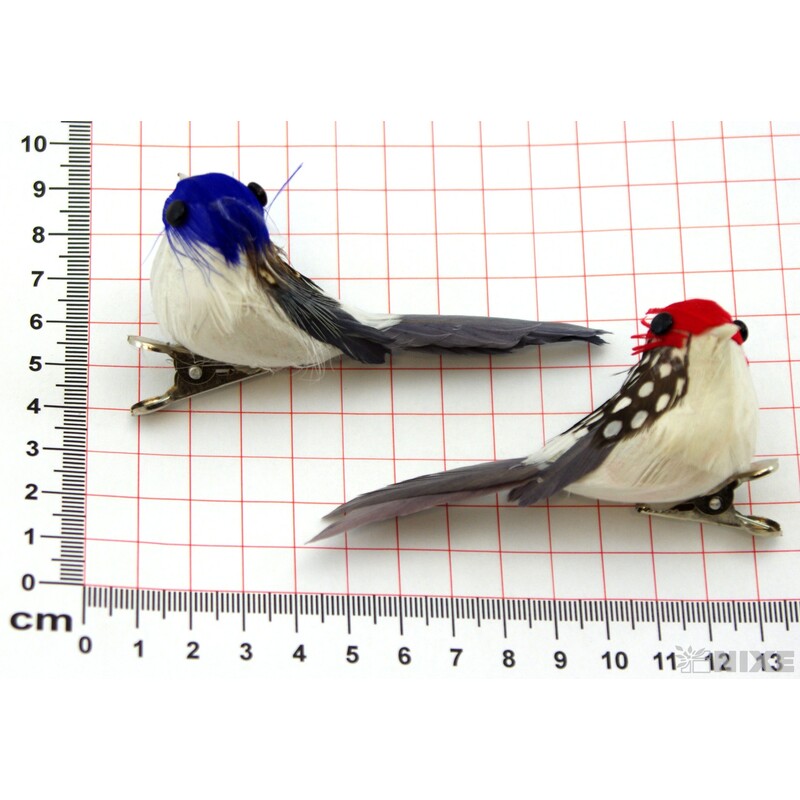 PTÁČEK  KLIPS 8cm 12ks*MIX BAREV