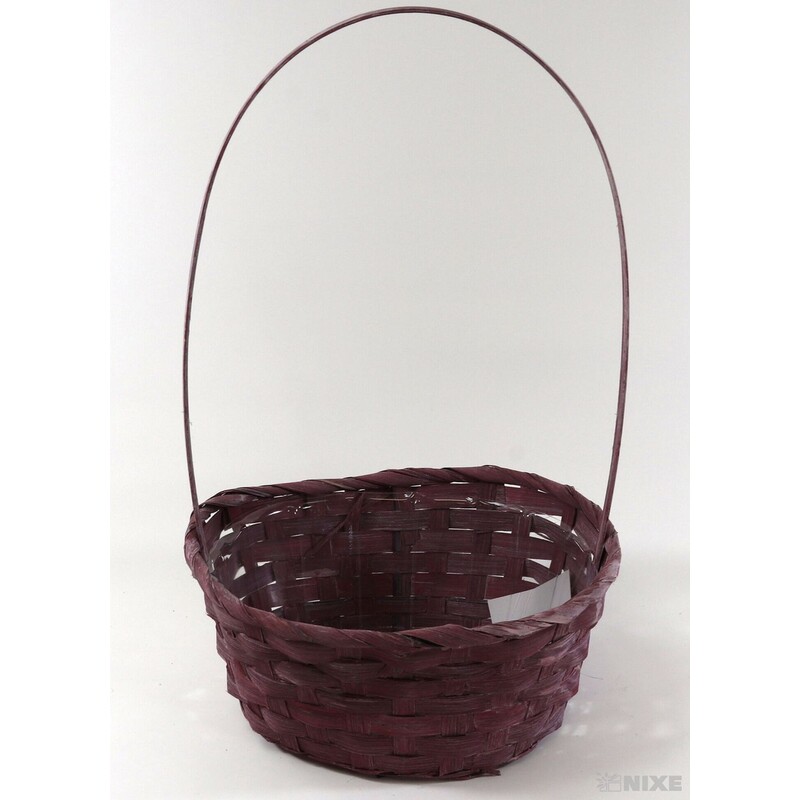 KOŠ OVÁL PROUTĚNÝ 09x16x38cm*MIX BAREV