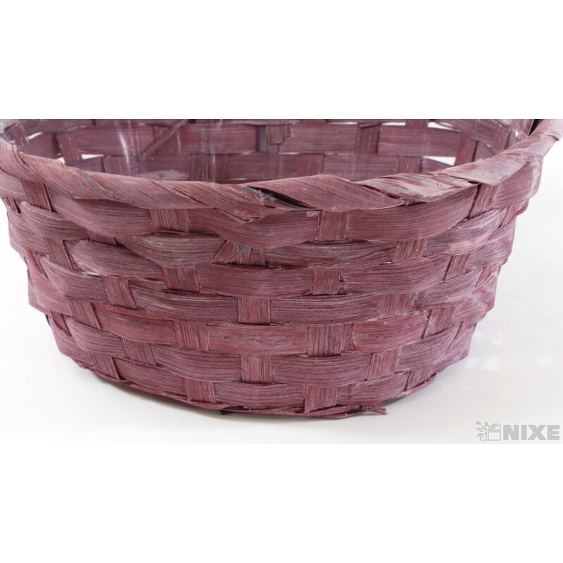 KOŠ OVÁL PROUTĚNÝ 09x16x38cm*MIX BAREV