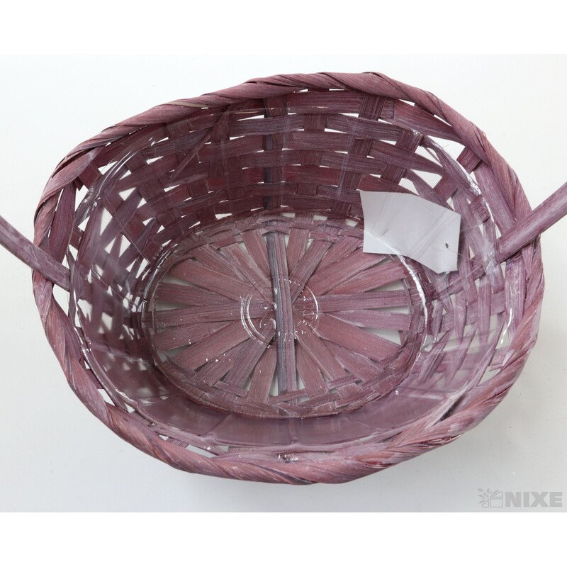 KOŠ OVÁL PROUTĚNÝ 09x16x38cm*MIX BAREV