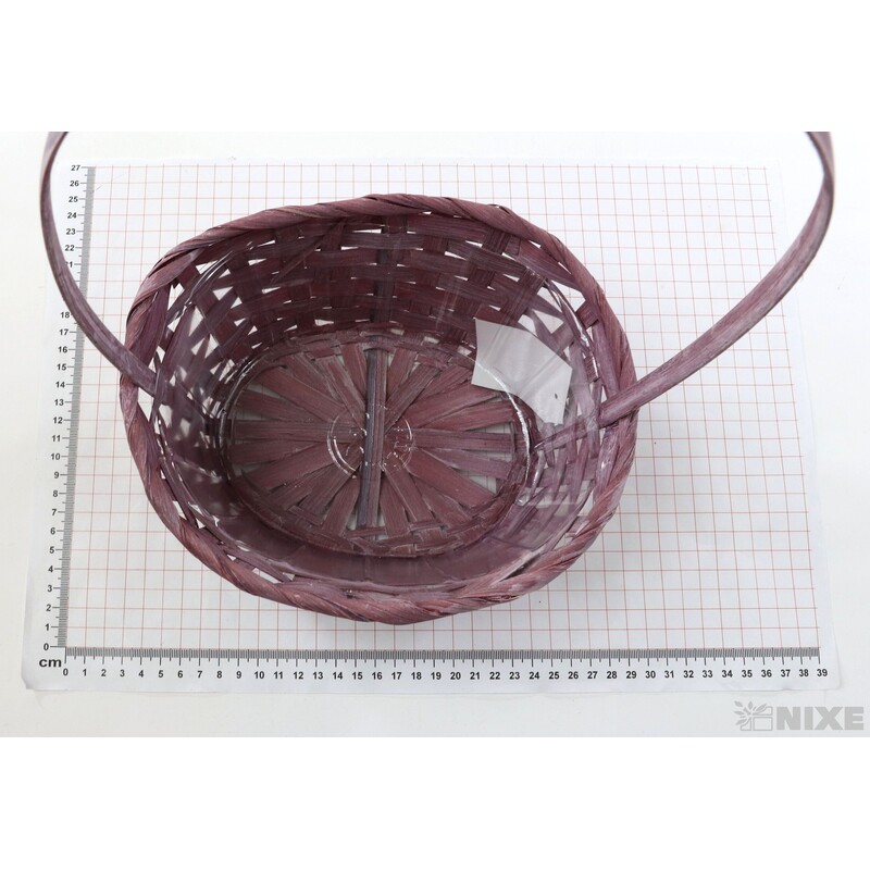 KOŠ OVÁL PROUTĚNÝ 09x16x38cm*MIX BAREV