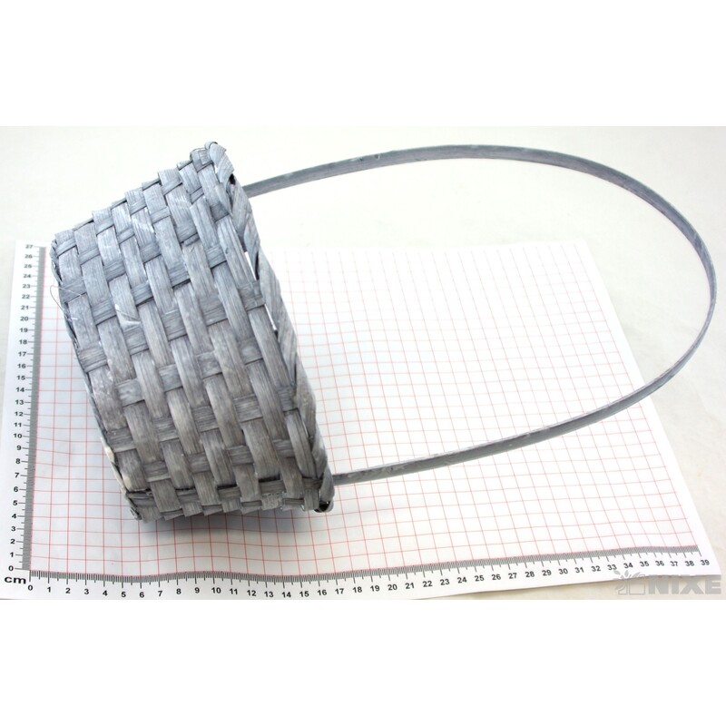 KOŠ OVÁL PROUTĚNÝ 09x16x38cm*MIX BAREV