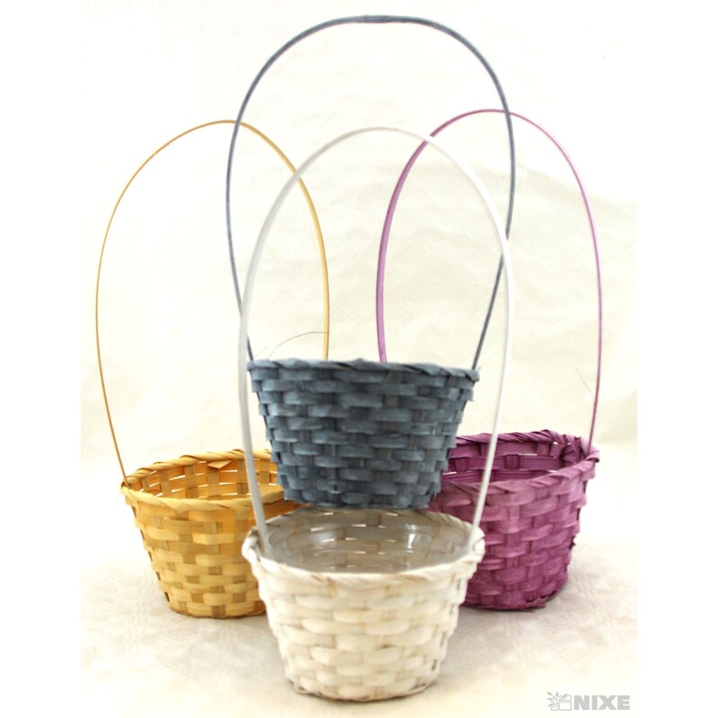KOŠ PROUTĚNÝ 09x14x35cm*MIX BAREV