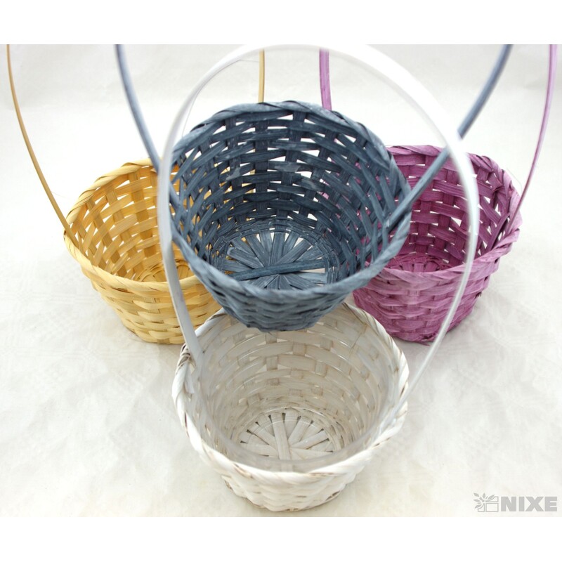 KOŠ PROUTĚNÝ 09x14x35cm*MIX BAREV