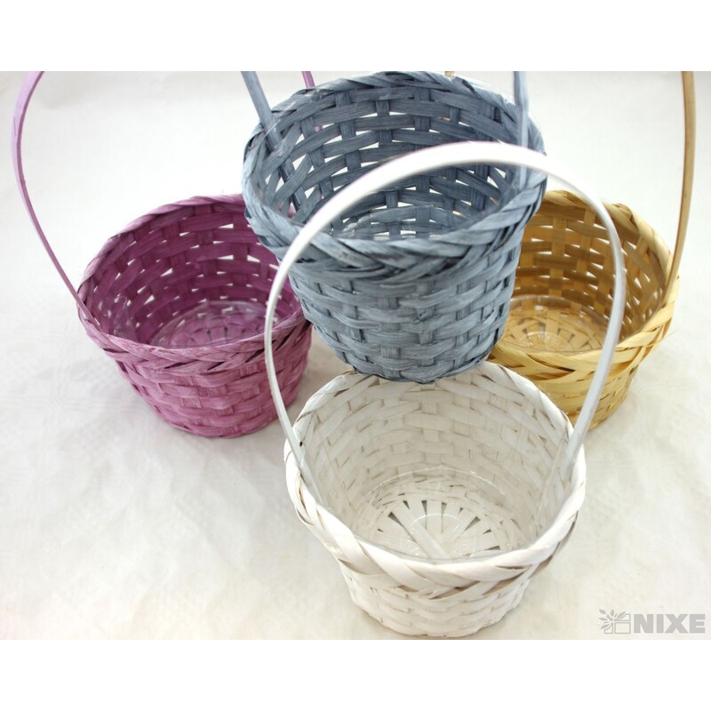 KOŠ PROUTĚNÝ 08x14x30cm*MIX BAREV