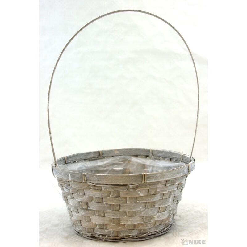 KOŠ PROUTĚNÝ 11x24x36cm*ŠEDÁ