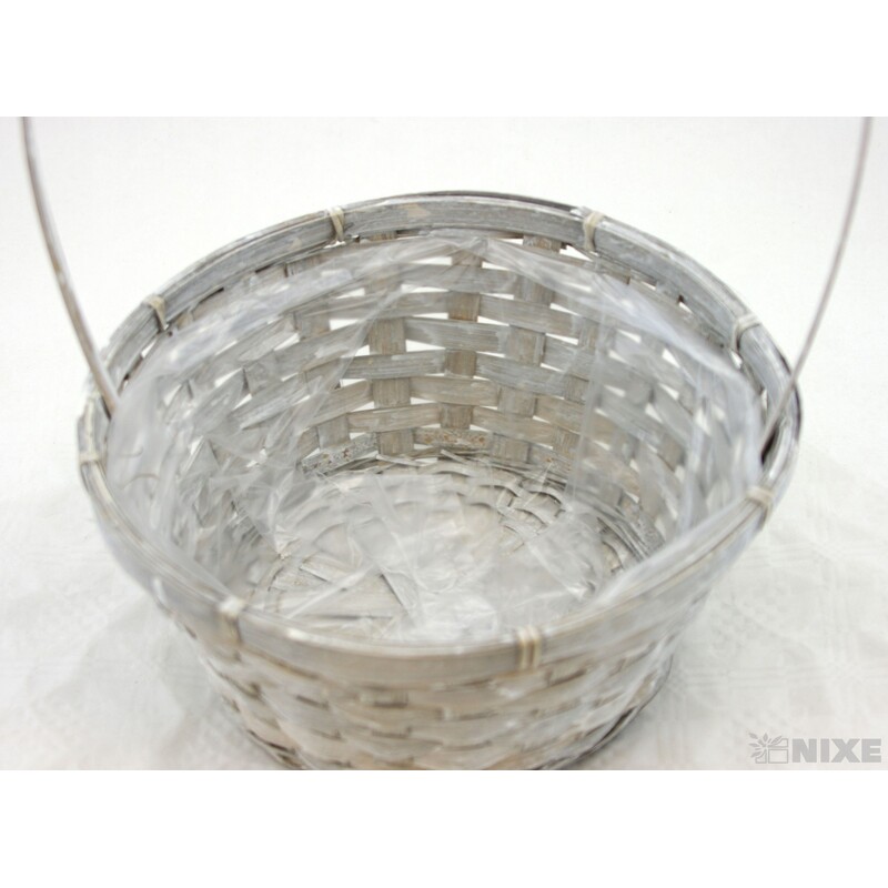 KOŠ PROUTĚNÝ 11x24x36cm*ŠEDÁ