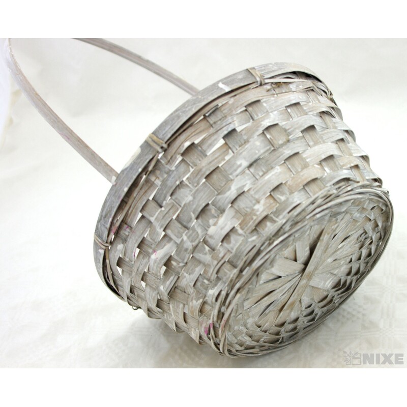 KOŠ PROUTĚNÝ 11x24x36cm*ŠEDÁ