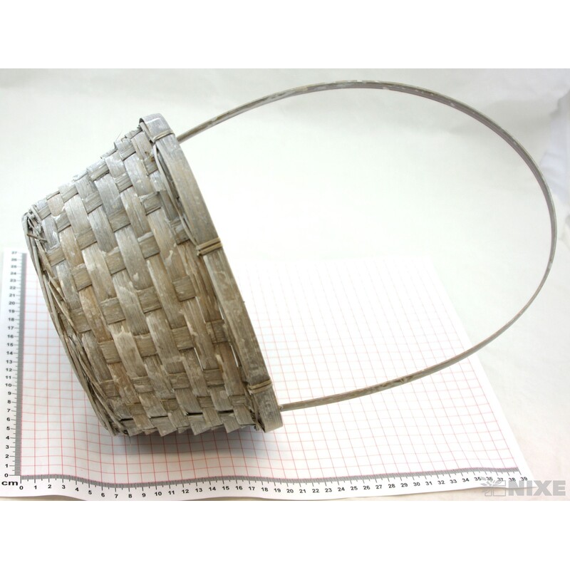 KOŠ PROUTĚNÝ 11x24x36cm*ŠEDÁ