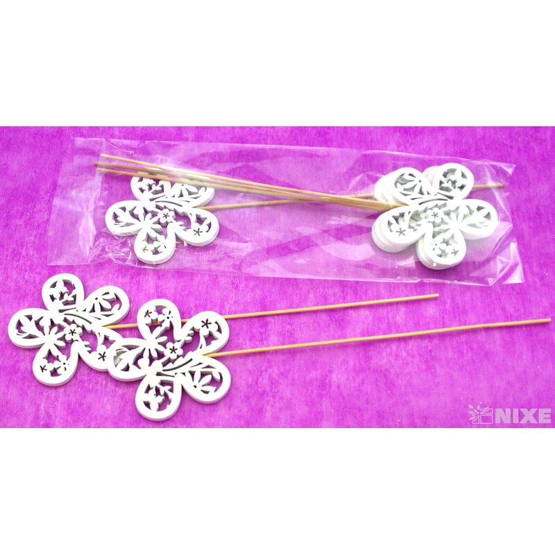 ZÁPICH D KVĚT 8x29cm 6ks*BÍLÁ