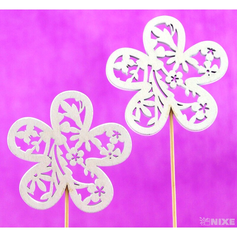 ZÁPICH D KVĚT 8x29cm 6ks*BÍLÁ