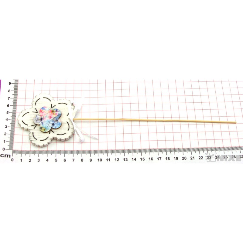 ZÁPICH D KVĚT 7x27cm 6ks*BÍLÁ