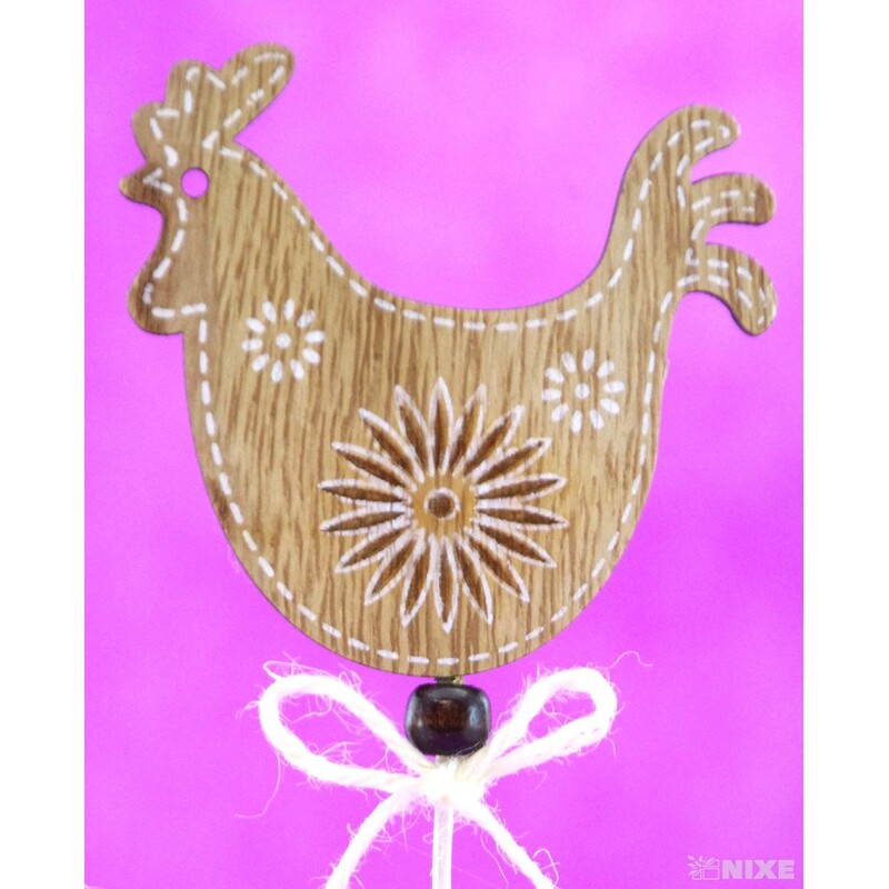 ZÁPICH D KOHOUT 8x27x7cm 6ks*MIX BAREV