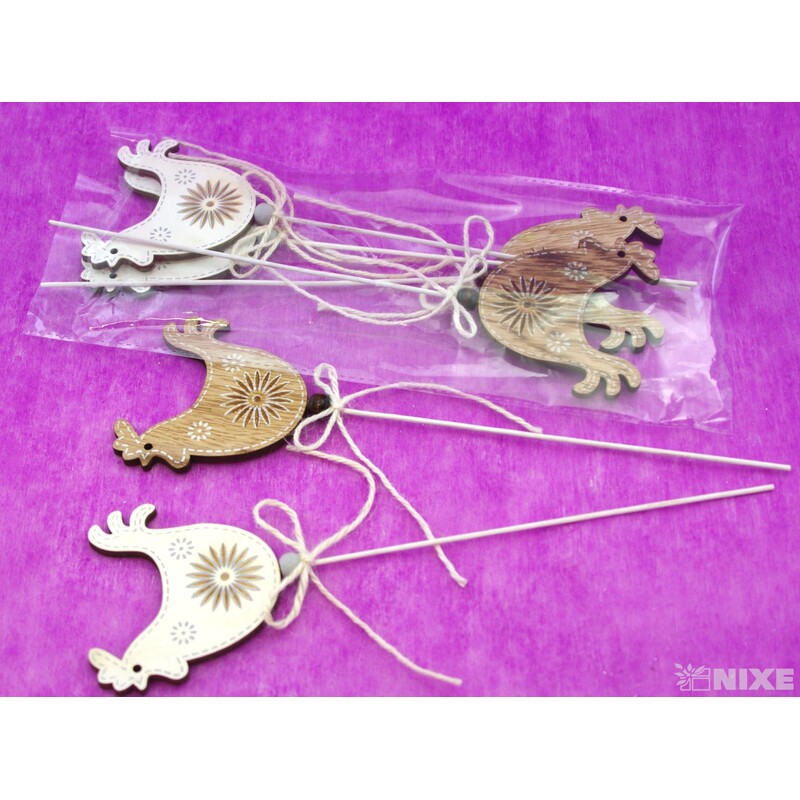 ZÁPICH D KOHOUT 8x27x7cm 6ks*MIX BAREV