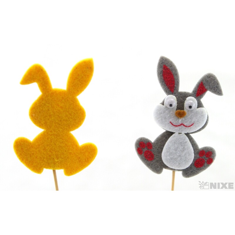 ZÁPICH FILC ZAJÍC 7,5Xx30x5cm 10ks*MIX BAREV