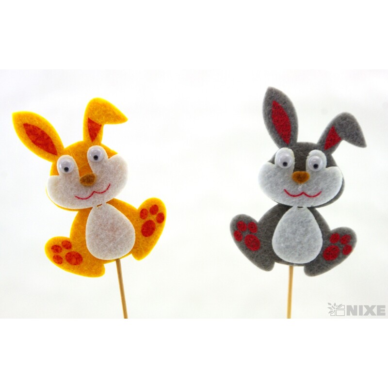 ZÁPICH FILC ZAJÍC 7,5Xx30x5cm 10ks*MIX BAREV