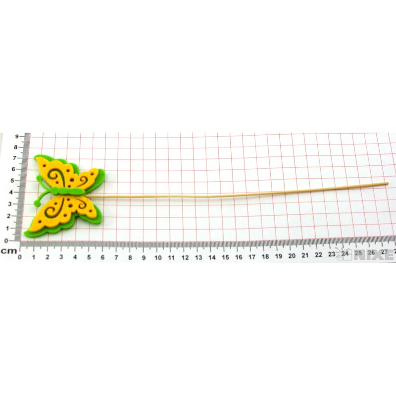 ZÁPICH FILC MOTÝL 7x28cm 10ks*MIX BAREV