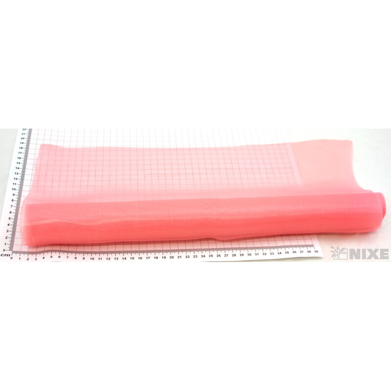 ORGANZA SATÉN 47cmx10m*BROSKVOVÁ