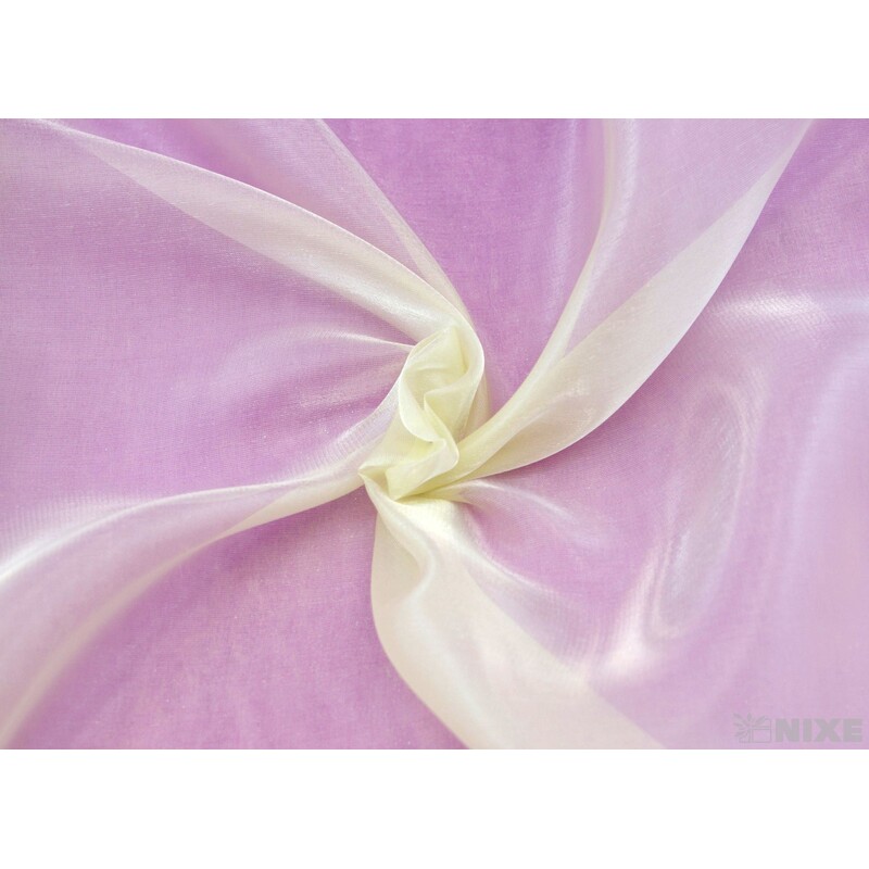 ORGANZA SATÉN 47cmx10m*KRÉMOVÁ