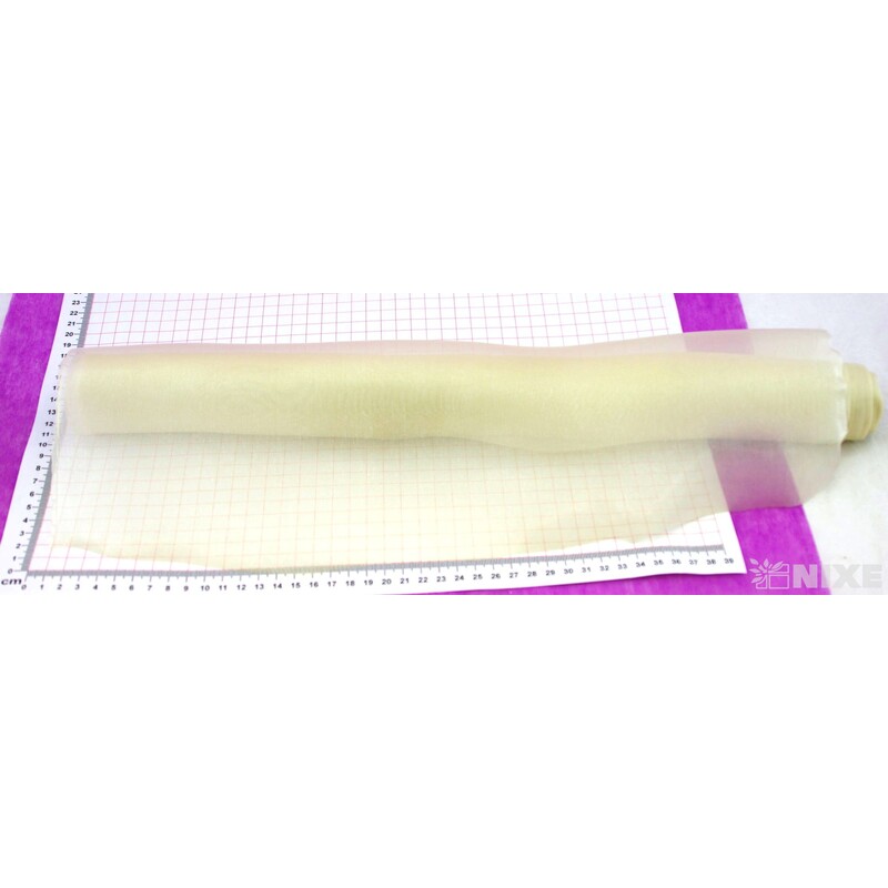 ORGANZA SATÉN 47cmx10m*KRÉMOVÁ