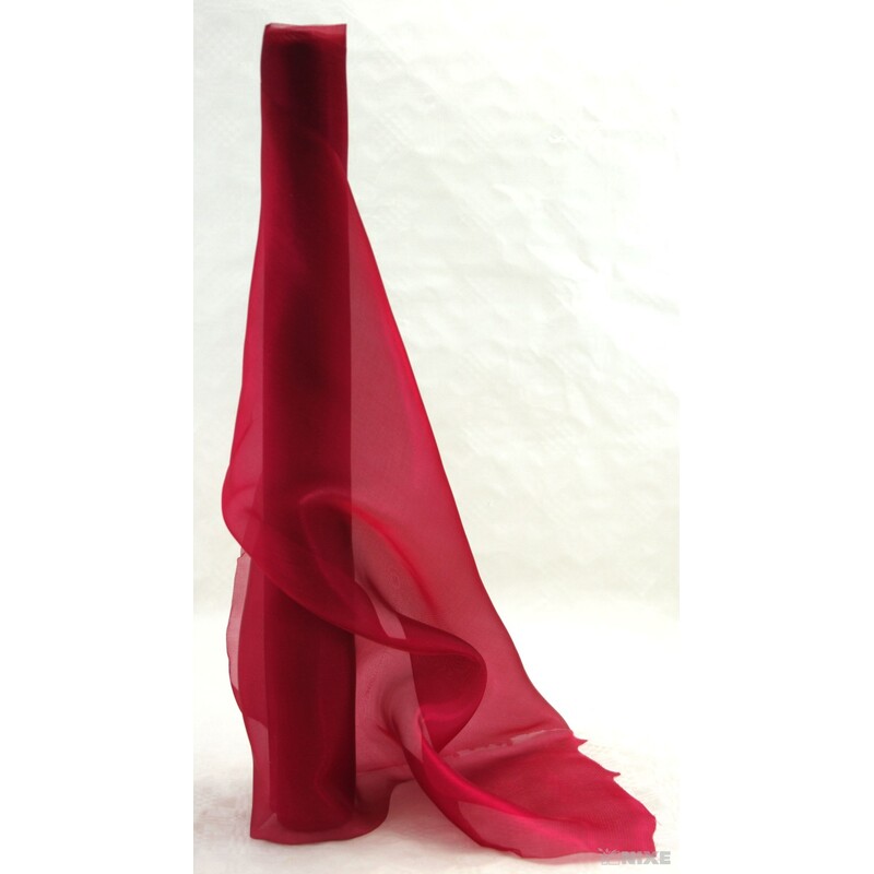 ORGANZA SATÉN 47cmx10m*BORDOVÁ