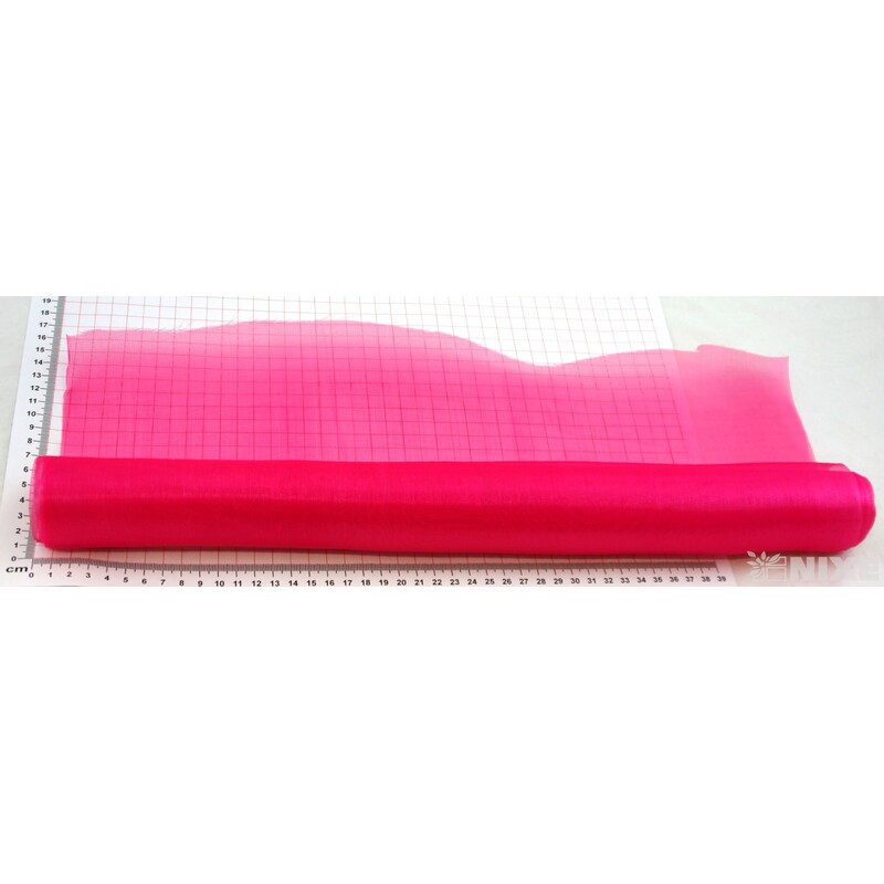 ORGANZA SATÉN 47cmx10m*RŮŽOVÁ TM.