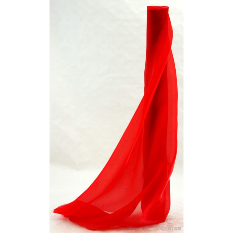 ORGANZA SATÉN 47cmx10m*ČERVENÁ