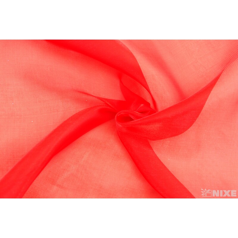ORGANZA SATÉN 47cmx10m*ČERVENÁ