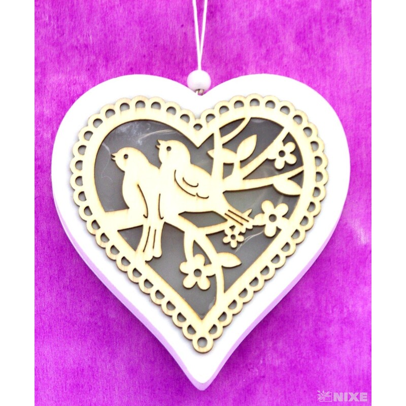 SRDCE LED 12,6cm*BÍLÁ