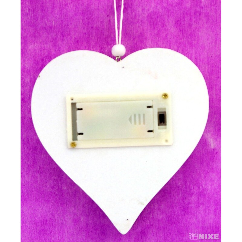 SRDCE LED 12,6cm*BÍLÁ