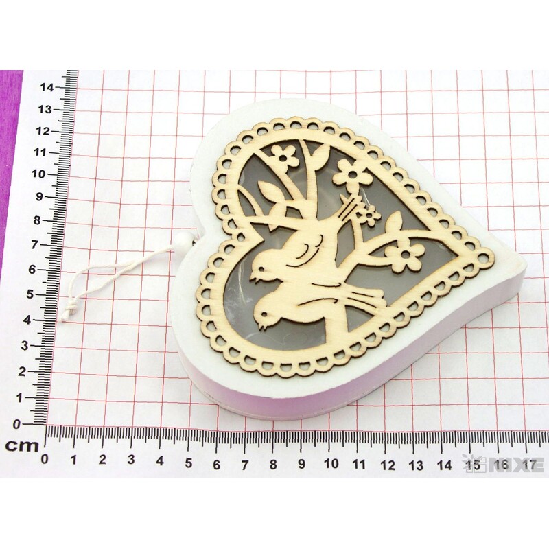 SRDCE LED 12,6cm*BÍLÁ