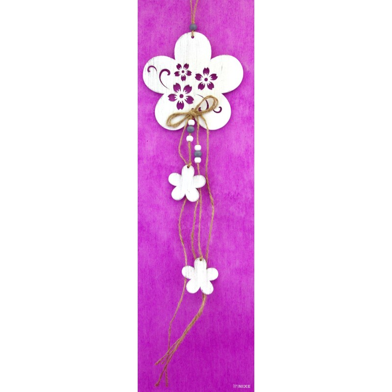 ZÁVĚS D KYTKA 12x40cm*BÍLÁ