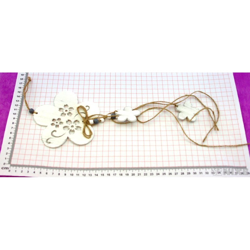 ZÁVĚS D KYTKA 12x40cm*BÍLÁ