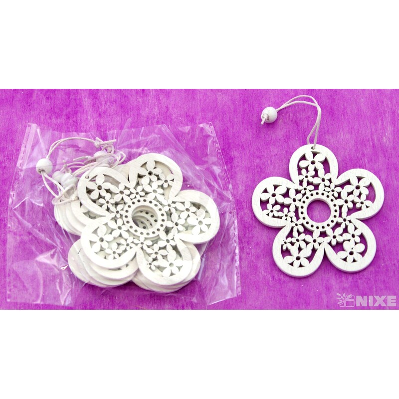 ZÁVĚS DŘEVO MIX 8x11cm 6ks*