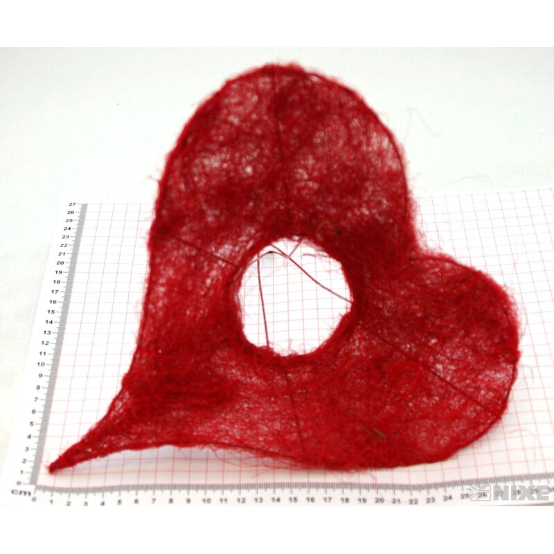 PODLOŽKA SRDCE 25cm*ČERVENÉ