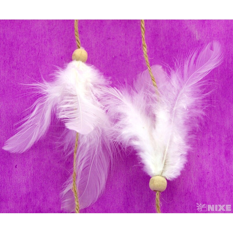 GIRLANDA PEŘÍČKA 120cm*BÍLÁ