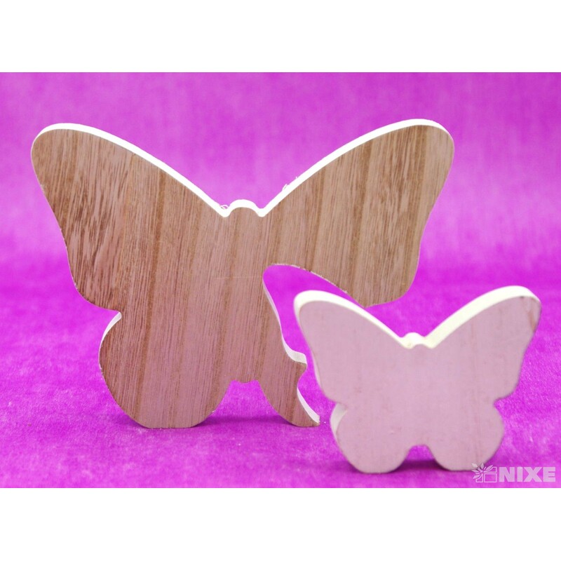 MOTÝL DŘEVO 17x12cm*PŘÍRODNÍ