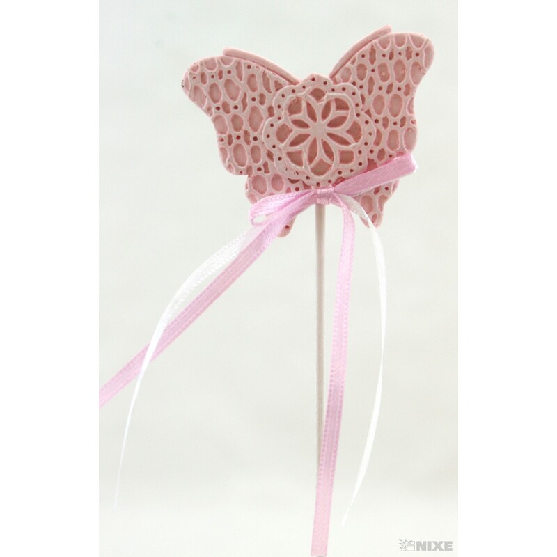 ZÁPICH MOTÝL 12ks 6x24cm*RŮŽOVÁ