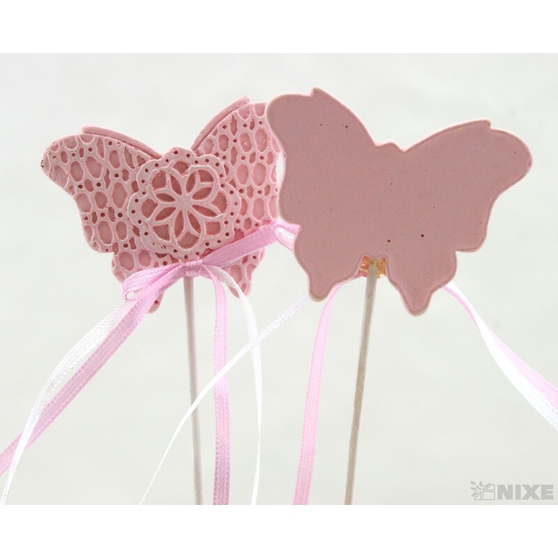 ZÁPICH MOTÝL 12ks 6x24cm*RŮŽOVÁ