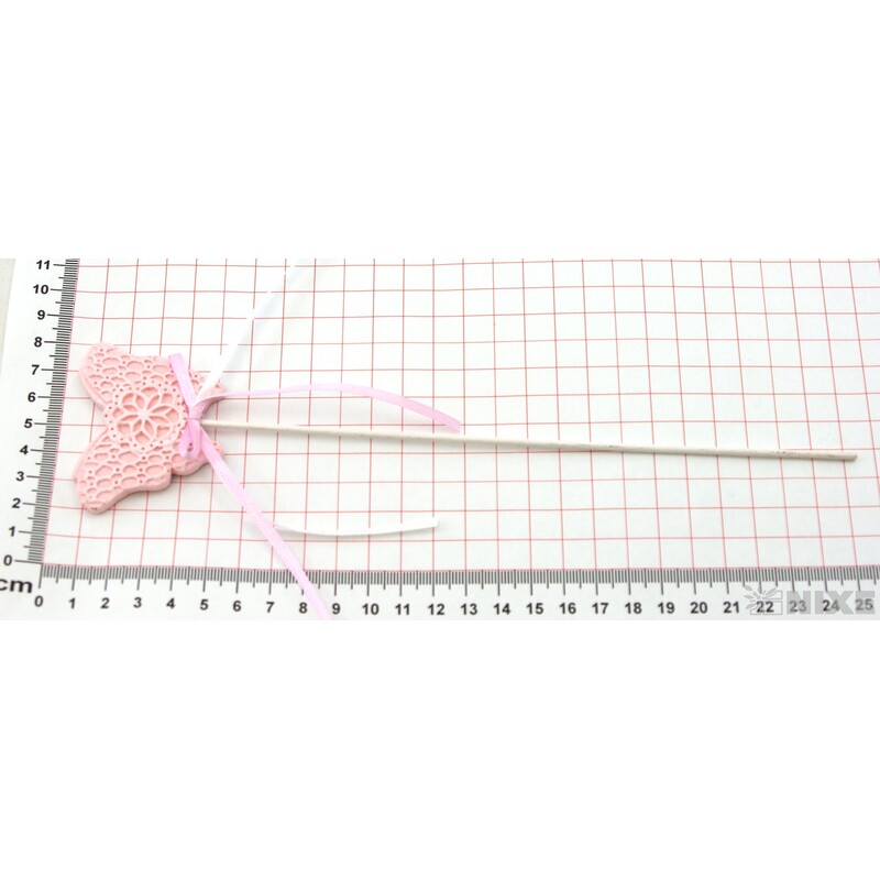 ZÁPICH MOTÝL 12ks 6x24cm*RŮŽOVÁ