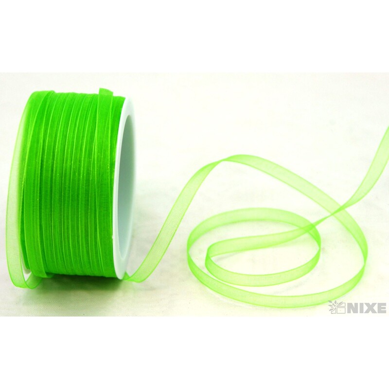 STUHA ORGANZA 6mmx50m*ZELENÁ SV. 210