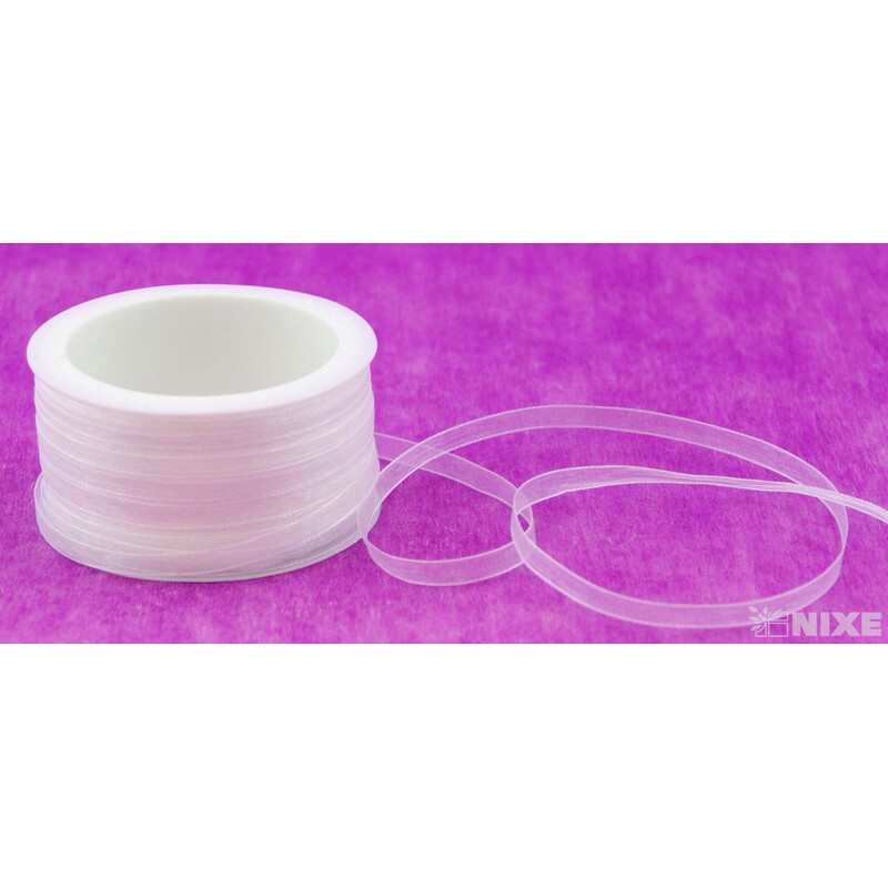 STUHA ORGANZA 6mmx50m*BÍLÁ 101