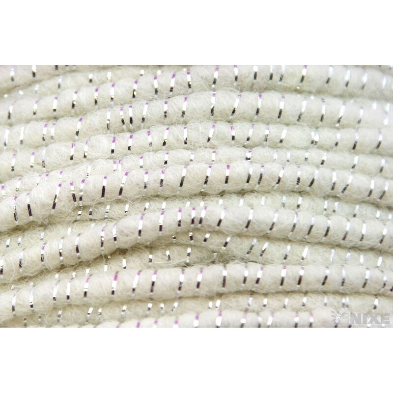 STUHA PLSTĚNÁ DRÁT 5mmx33m*BÍLÁ+STŘÍBRNÁ