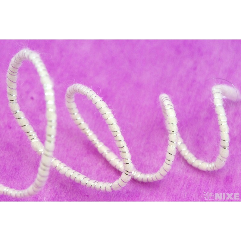 STUHA PLSTĚNÁ DRÁT 5mmx33m*BÍLÁ+STŘÍBRNÁ