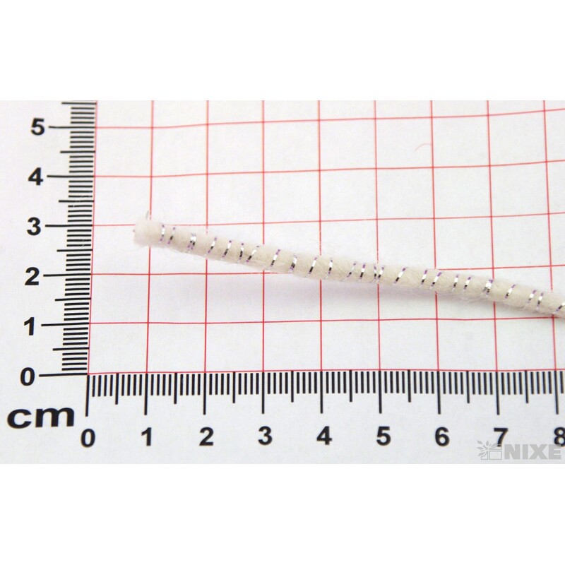 STUHA PLSTĚNÁ DRÁT 5mmx33m*BÍLÁ+STŘÍBRNÁ
