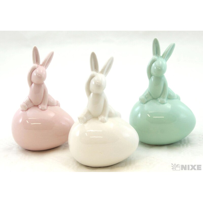 ZAJÍC KERAMIKA 13cm*MIX BAREV