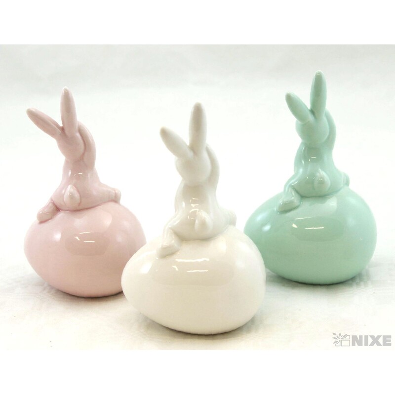 ZAJÍC KERAMIKA 13cm*MIX BAREV