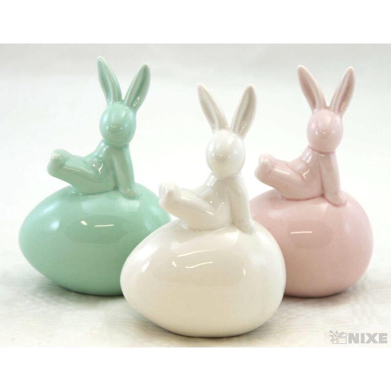 ZAJÍC KERAMIKA 13x8cm*MIX BAREV